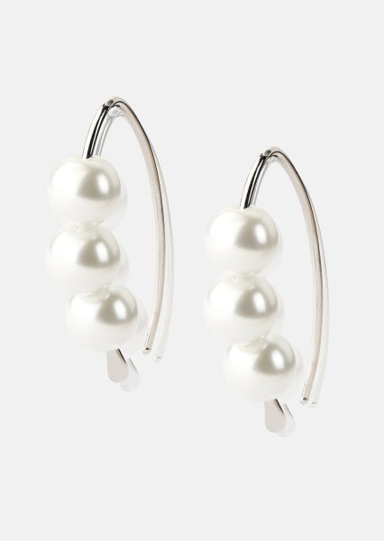 Ohrring Pearl Arc - Versilbert