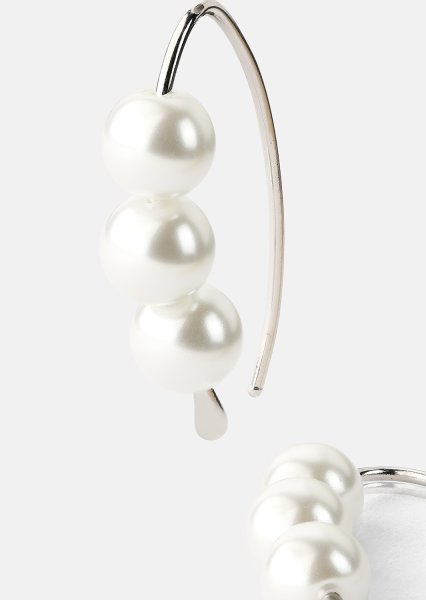 Ohrring Pearl Arc - Versilbert