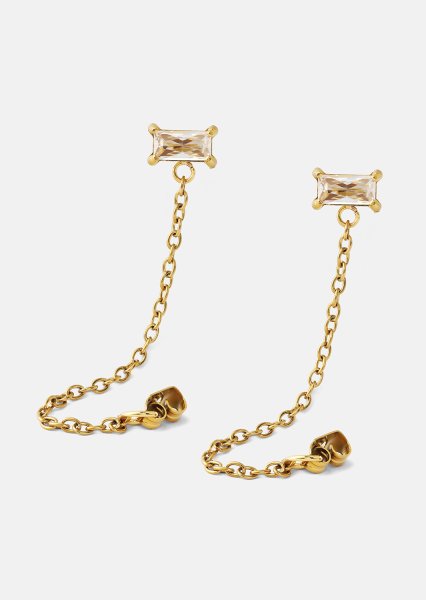 Ohrring Light Crystal Drip - 18k Vergoldet