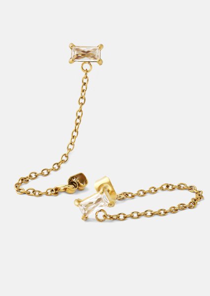 Ohrring Light Crystal Drip - 18k Vergoldet