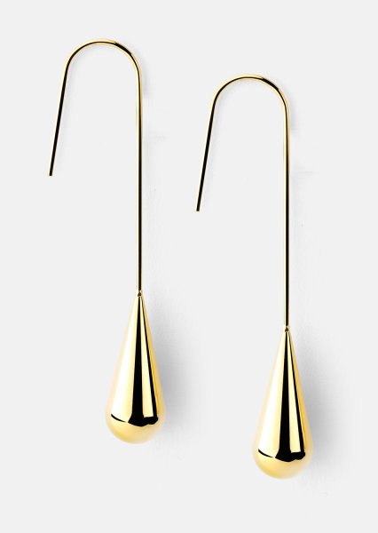Ohrring Golden Drop Elegance - 18k Vergoldet