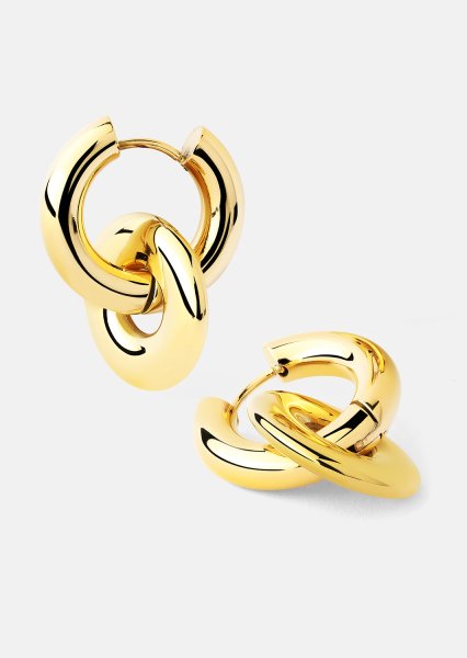 Ohrringe Chunky Link – 18k Vergoldet