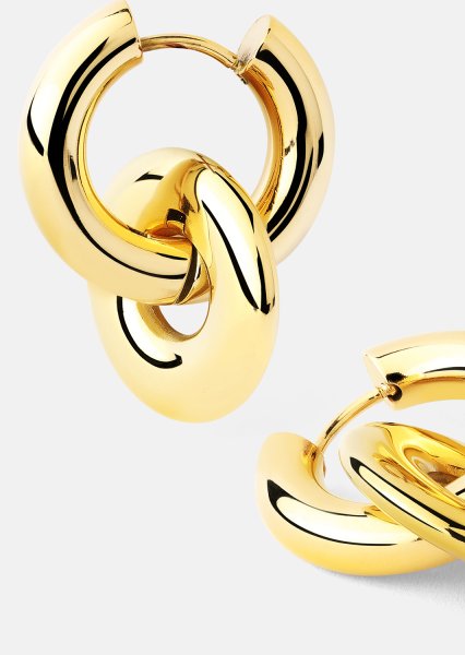 Ohrringe Chunky Link – 18k Vergoldet