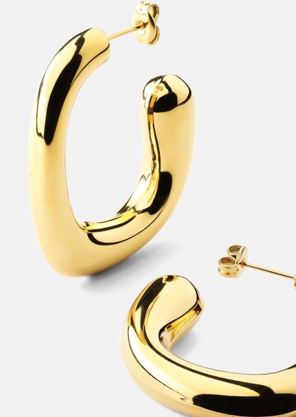 Ohrring Elegant Curve - 18k Vergoldet