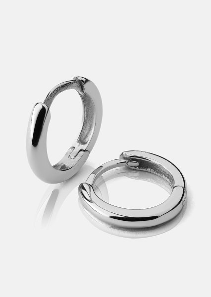 Ohrringe Mini Hoops - Versilbert