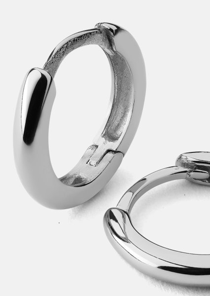 Ohrringe Mini Hoops - Versilbert