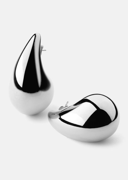 Ohrring Liquid Glow - Versilbert