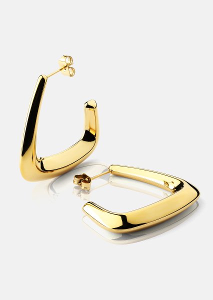 Ohrringe Bold Curve – 18k Vergoldet