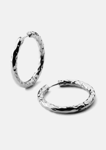 Ohrring Everyday Hoops - Versilbert