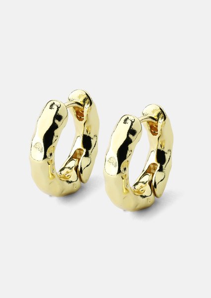 Ohrring Luxe Ripple Hoops - 18k Vergoldet