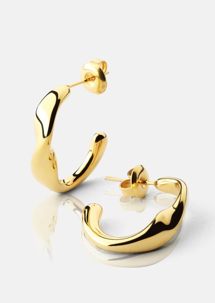 Ohrring Flow Gleam - 18k Vergoldet