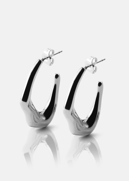 Ohrring Bold Drops - Versilbert