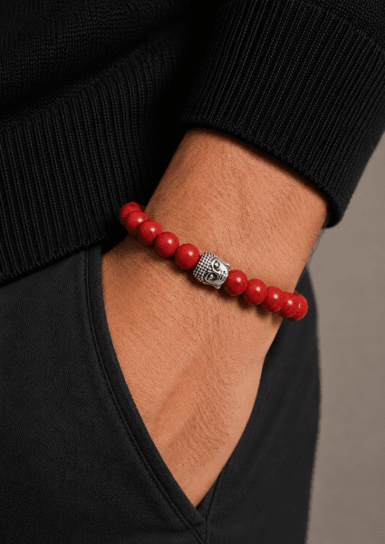Perlenarmband Crimson Harmony