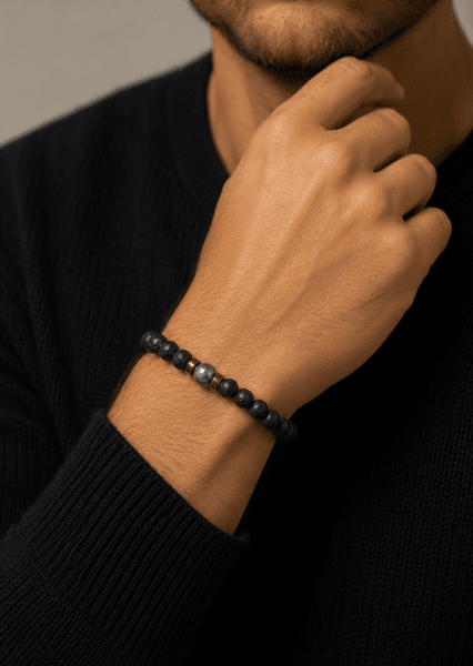 Perlenarmband Midnight Pulse