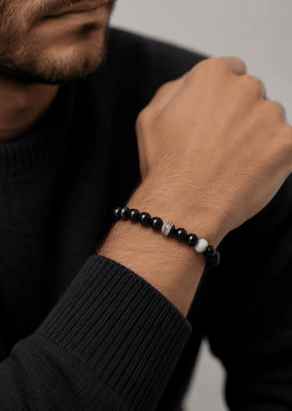 Perlenarmband Obsidian Stride