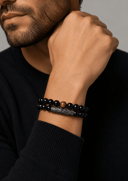 Perlenarmband Onyx Valor