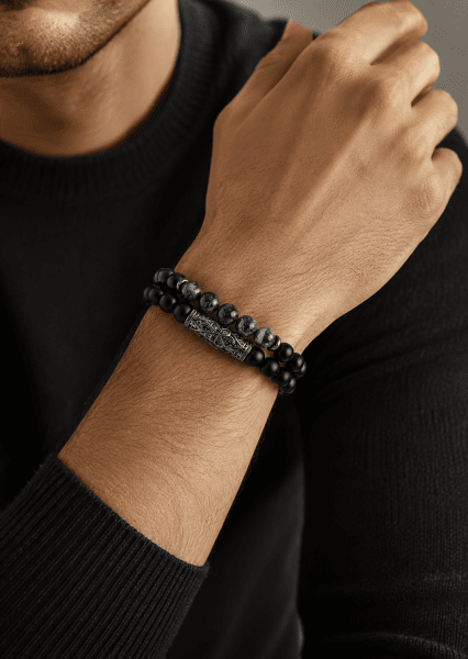 Perlenarmband Shadow Charm