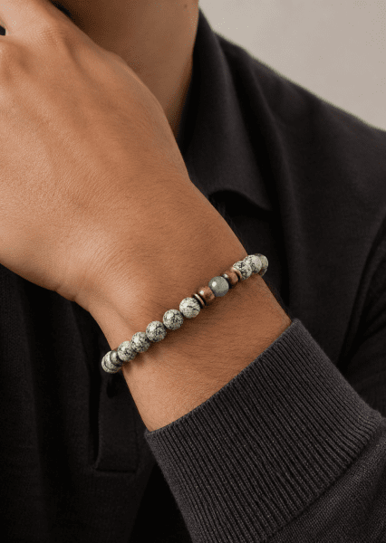 Perlenarmband Verdant Nexus