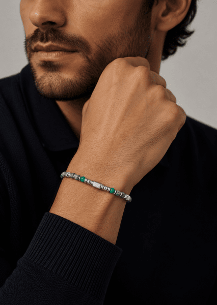 Perlenarmband Verdant Pulse