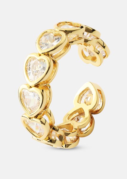 Ring Heartfelt Love- 18k Gold Plated
