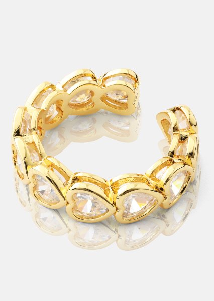 Ring Heartfelt Love- 18k Gold Plated