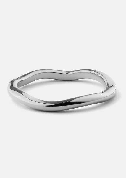 Ring Wave Silver- Versilbert