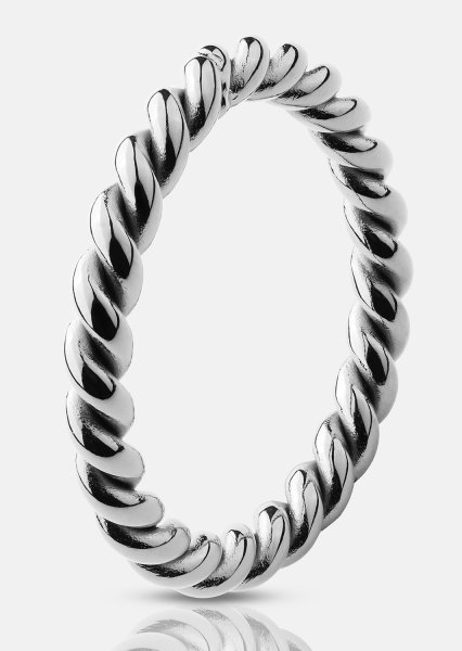 Ring Silver Twist- Versilbert