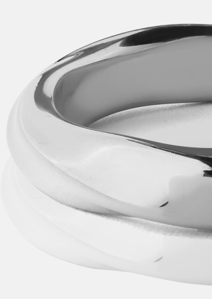 Ring Swirl - Versilbert