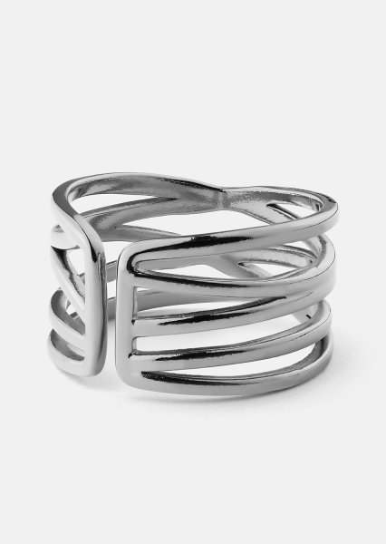 Ring Silver Maze - Versilbert