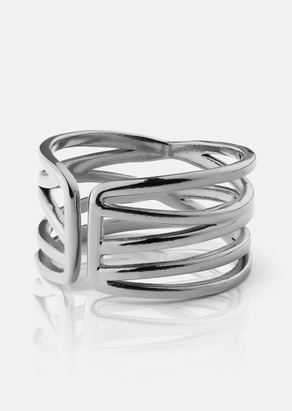 Ring Silver Maze - Versilbert