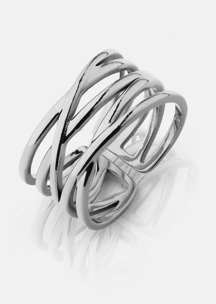Ring Silver Maze - Versilbert