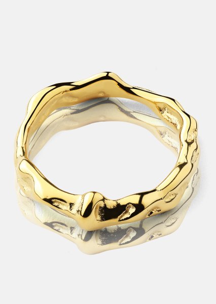 Ondula Ring - 18k Vergoldet