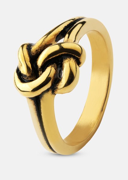 Ring Knot- 18k vergoldet