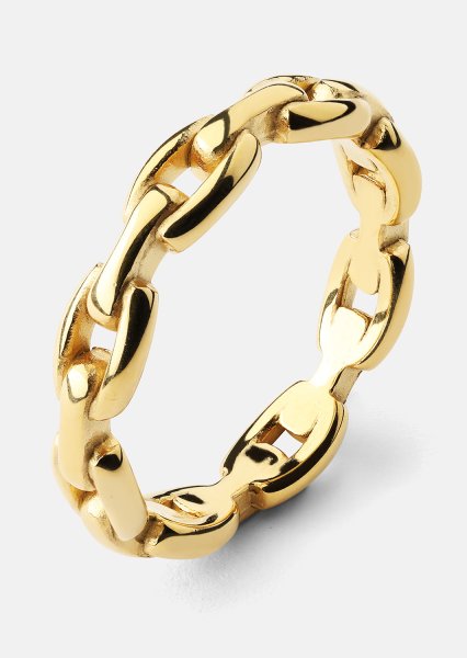 Ring Bold Chain - 18K Vergoldet