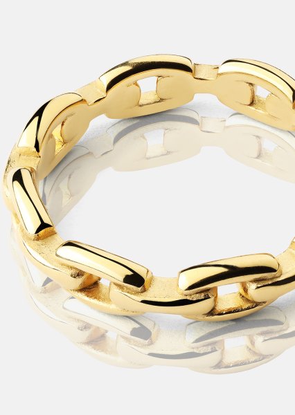 Ring Bold Chain - 18K Vergoldet