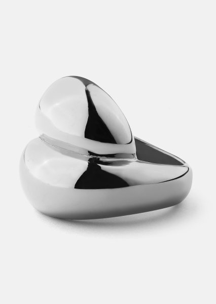 Ring Bold Flow - 18k Versilbert