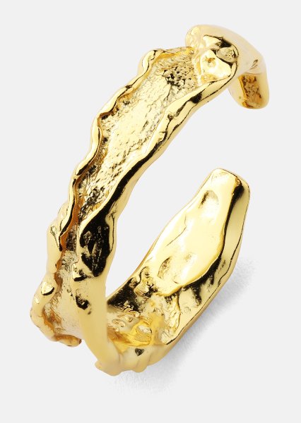 Ring Raw Texture - 18k vergoldet