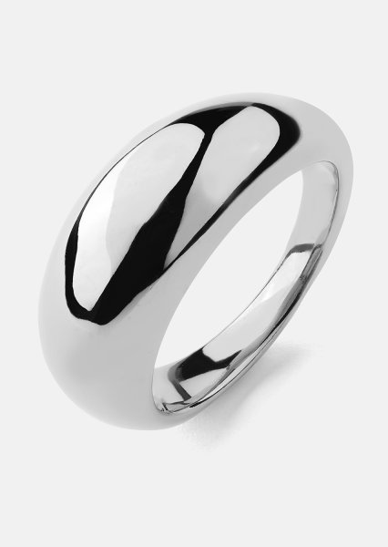 Ring Dome - Versilbert