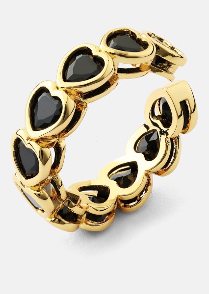 Ring Eternal Night Heart- 18k Vergoldet