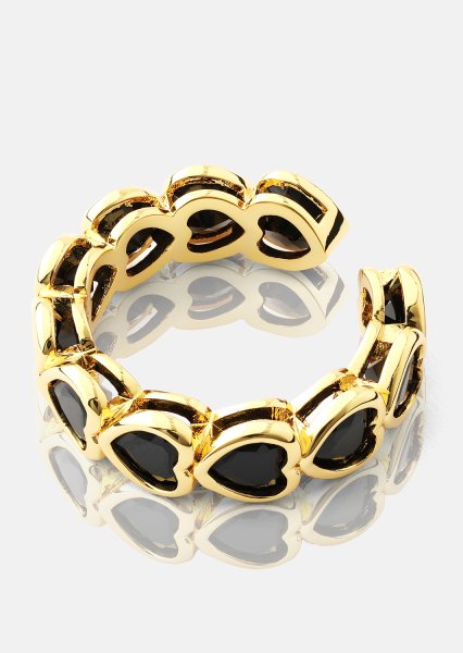 Ring Eternal Night Heart- 18k Vergoldet