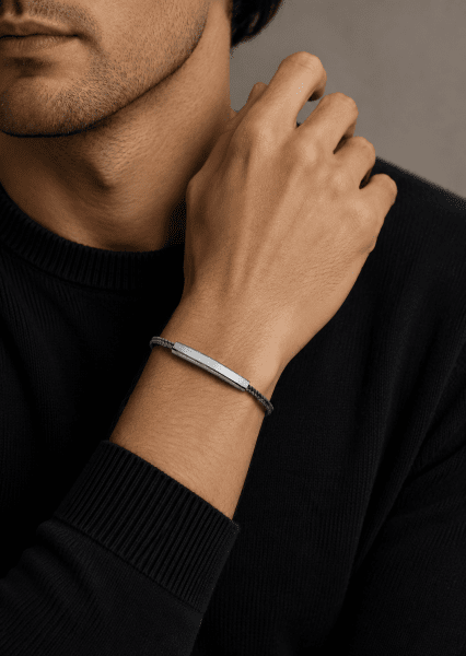 Kordelarmband Titan Label
