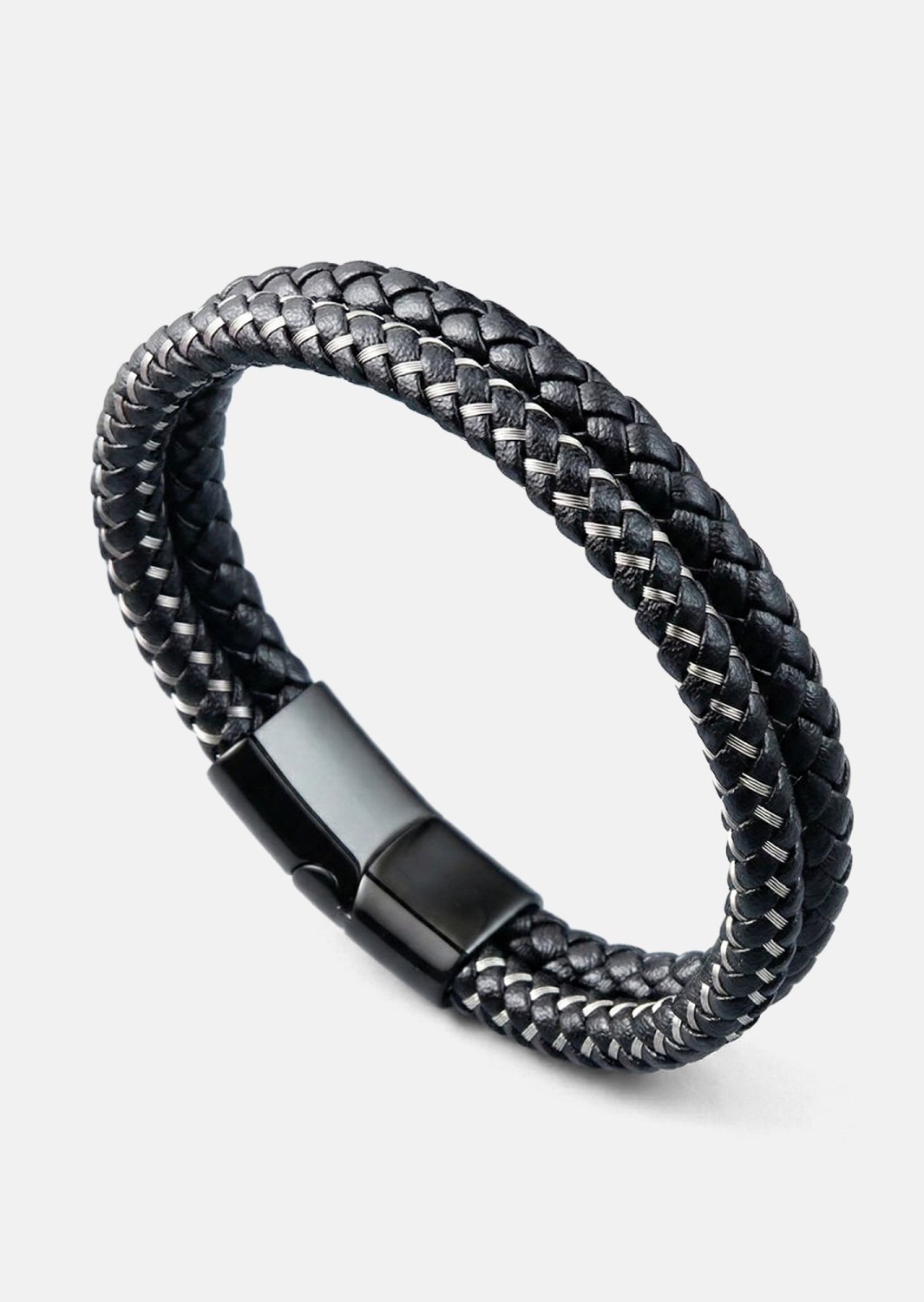 Lederarmband Shadow Weave