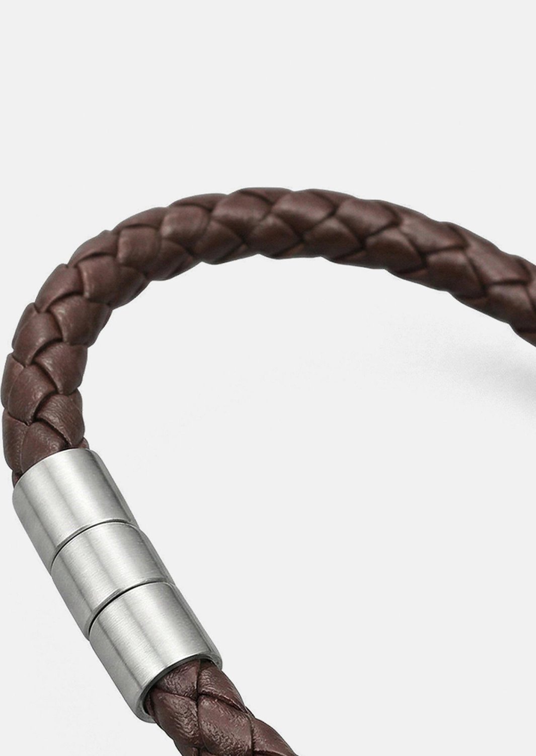 Lederarmband Iron Weave
