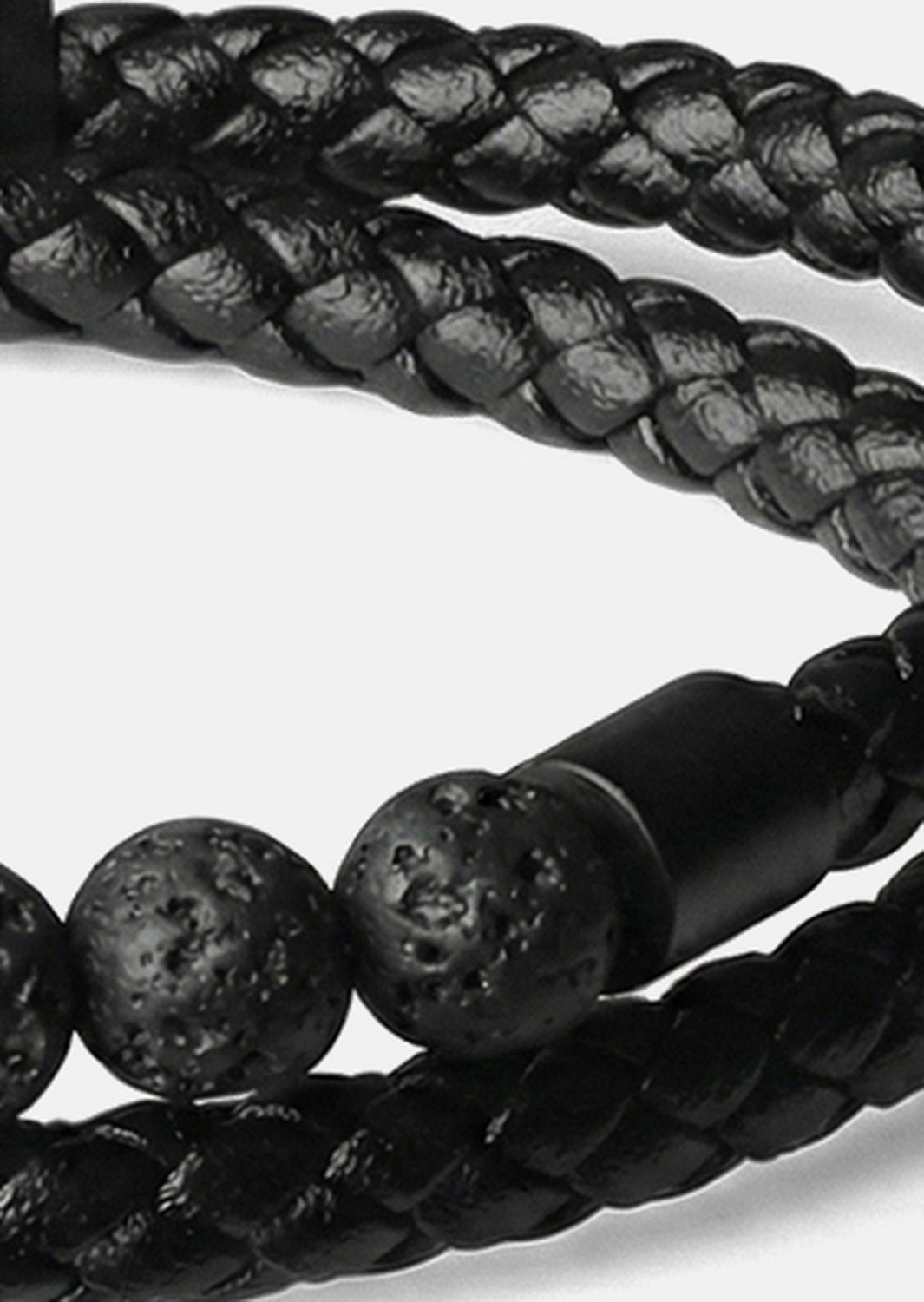 Lederarmband Obsidian Grip