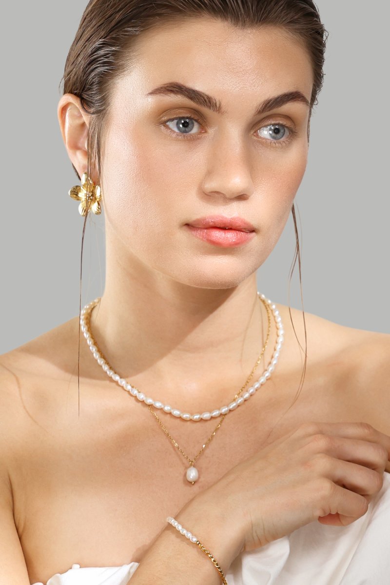 Ohrringe Flora Shine – 18k Vergoldet
