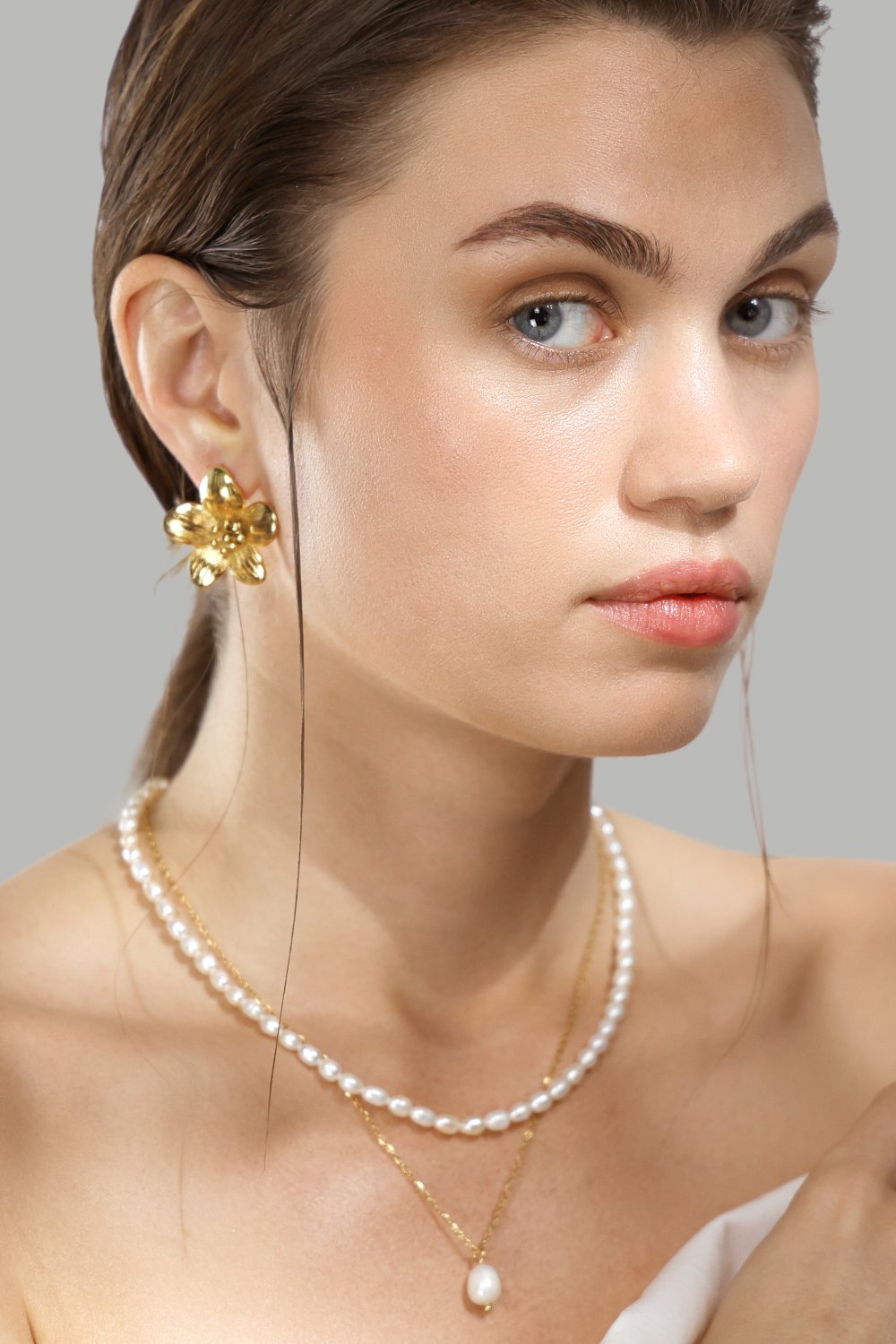 Ohrringe Flora Shine – 18k Vergoldet