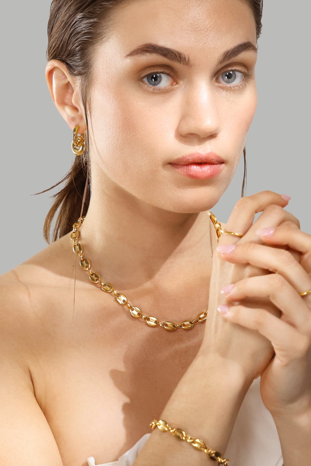 Ring Flow Ring Thin - 18k Vergoldet