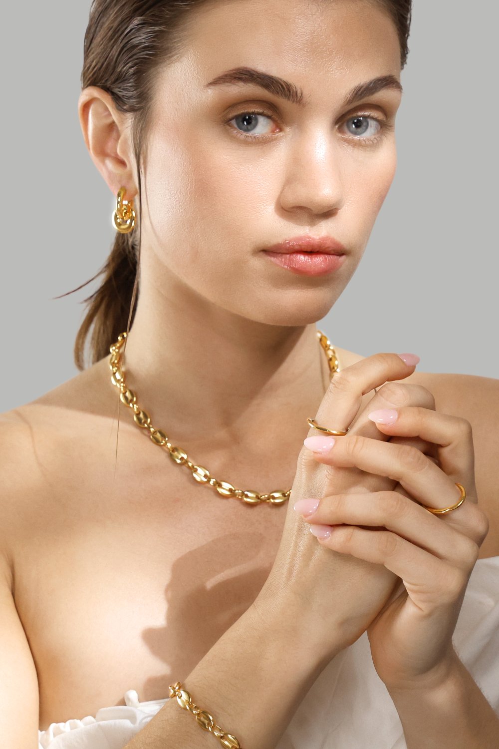 Ring Flow Ring Thin - 18k Vergoldet