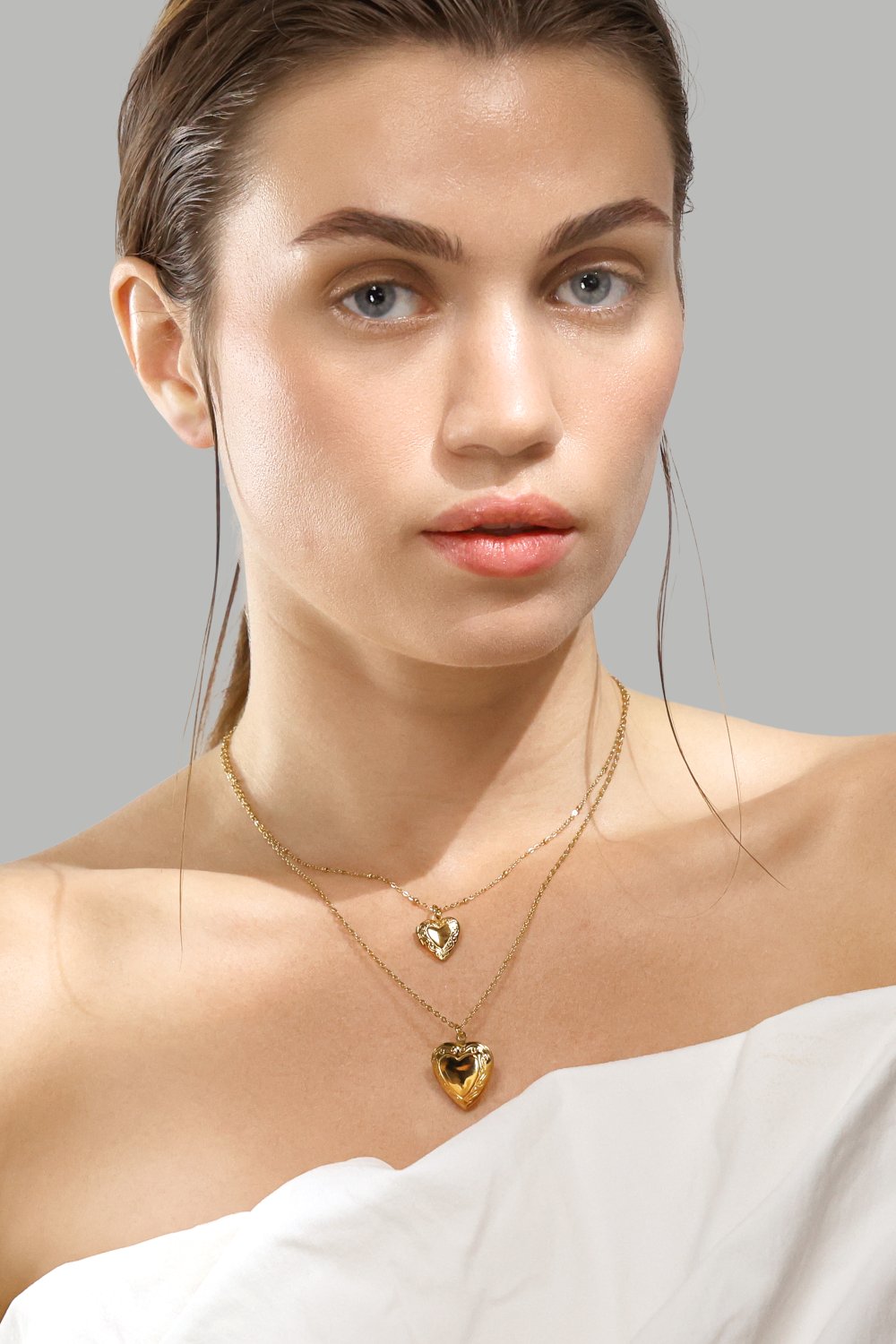 Halskette Golden Heart big - 18k Vergoldet
