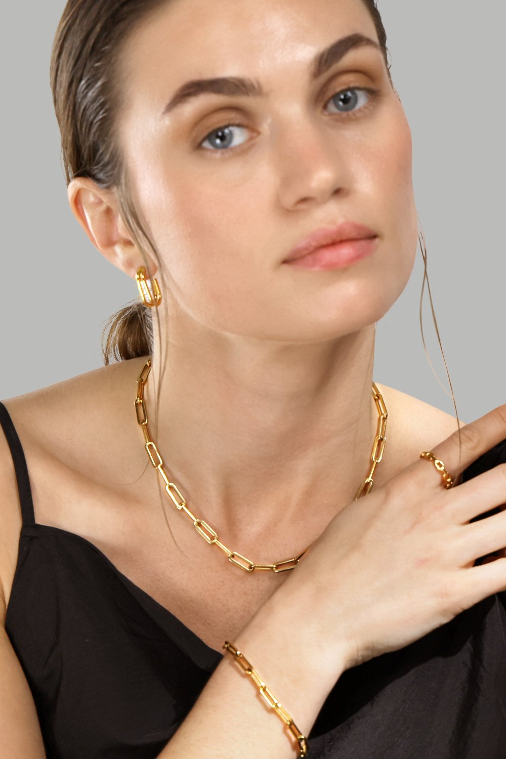 Ring Bold Chain - 18K Vergoldet